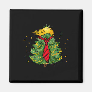 Íman Trump Christmas Eua Funny Trump Hair Tree Men