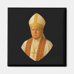 Íman Trump Como Papa Tee Meme Engraçado