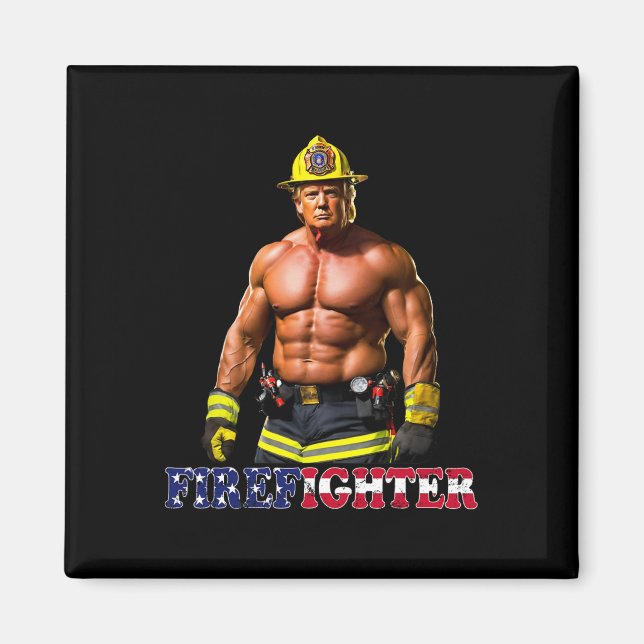 Íman Trump Como Um Bombeiro Fogueiro De Buff 2024 (Frente)