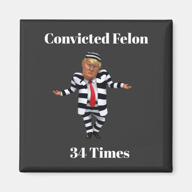 Íman Trump condenado Felon Magnet (Frente)