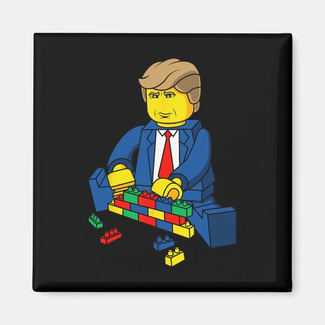 Íman Trump Construir Uma Camisa De Parede (Frente)