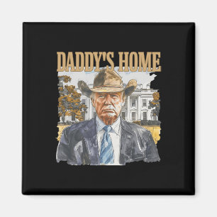 Íman Trump Cowboy Western Pai leva a América de volta
