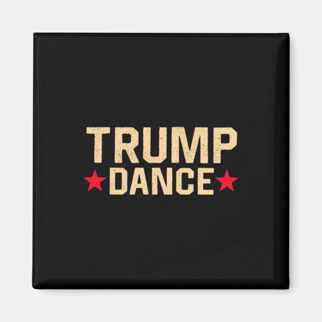 Íman Trump Dance 2024 Qr 4547 Funny Trump Dance Code (Frente)