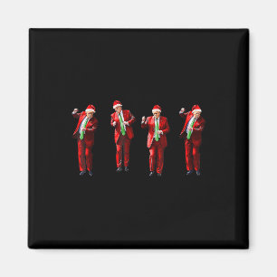 Íman Trump Dance Papai Noel Natal Xmas Pajamas Hol