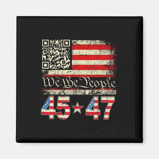 Íman Trump Dance Troll Qr Funny Trump Dance Code Retro  (Frente)