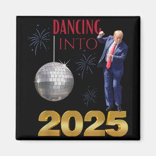 Íman Trump De Ano Novo Dançando Em 2025, Contagem De Fe
