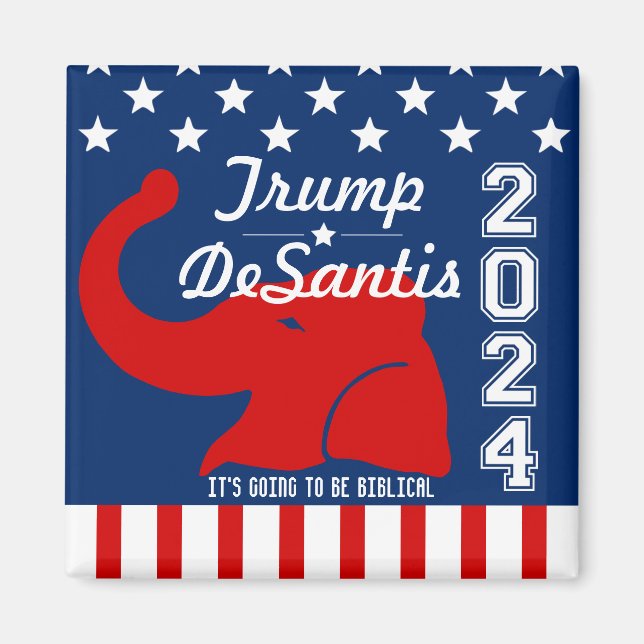ÍMAN TRUMP DESANTIS 2024 BIBLICAL (Frente)
