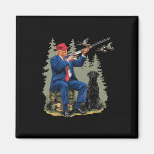 Íman Trump Duck caçando Donald Trump Old School Camoufl