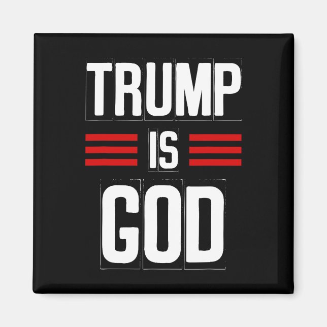 Íman Trump É Deus Engraçado Trump É Deus  (Frente)