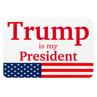 Íman Trump é meu presidente branco com bandeira america