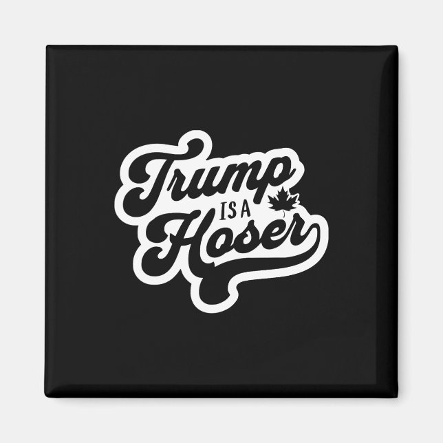Íman Trump É Um Hoser Engraçado Folha de Maple Canadá C (Frente)
