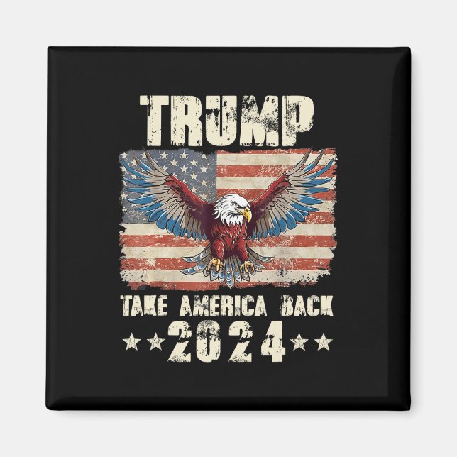 Íman Trump Eagle Presidente Dos Eua 2024 Retire A Améri (Frente)