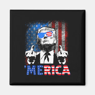 Íman Trump engraçado 4 de julho Merica bandeira america