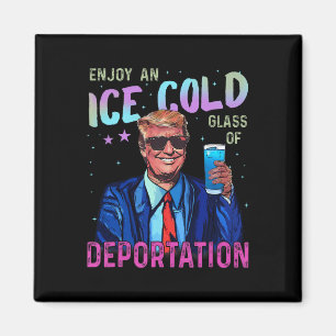 Íman Trump Engraçado Gelo Aproveite Um Copo Gelado De D