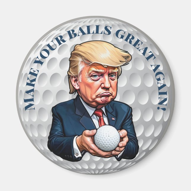 Íman Trump Esta Bola De Golfe (Frente)