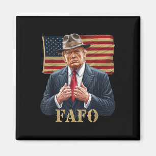 Íman Trump Fafo F por aí Descubra a Vintagem do Sinaliz