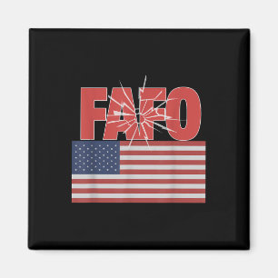 Íman Trump Fafo, Funny Fafo Trump American Flag