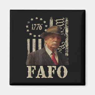 Íman Trump Fafo, Retro Fafo Trump American Flag