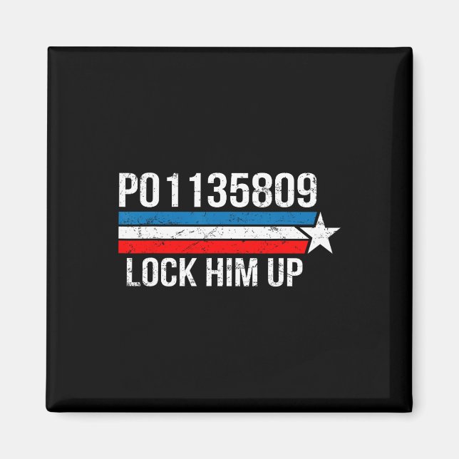 Íman Trump Ga Número de Reserva Fulton County Jail Lock (Frente)
