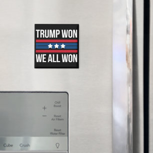 Íman Trump Ganhou Nós Todos Ganhamos 2024 Bandeira dos 