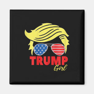 Íman Trump Girl Messy Bun Trump 2024 Eleição Americana