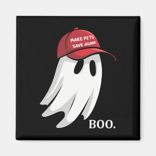 Íman Trump Halloween Fantasma Boo Faça Pets Salvar Nova