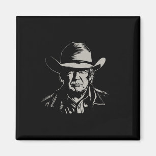 Íman Trump Head Cowboy Eua 2024 Votação Eleição America