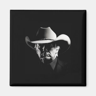 Íman Trump Head Cowboy Eua 2024 Votação Eleições Eua Ma