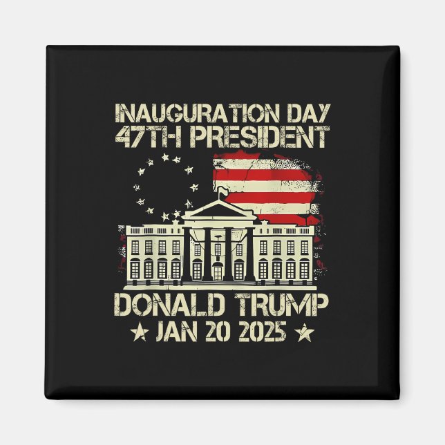 Íman Trump Inauguration Day 2025 47th Presidente dos Es (Frente)