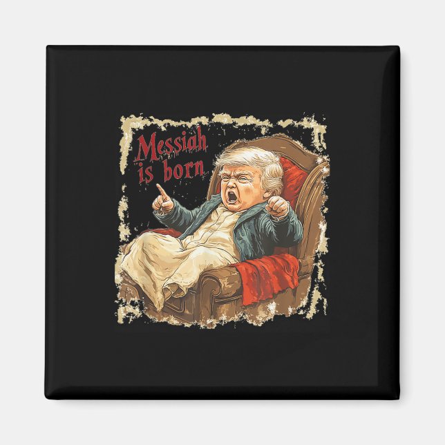 Íman Trump Jesus Cristo Feio Natal (Frente)