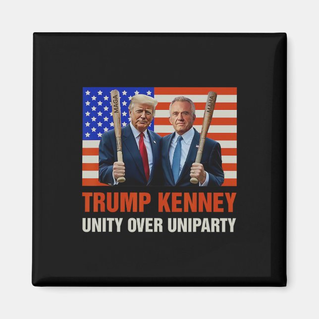 Íman Trump Kennedy Unity Sobre A Eleição Funny 2024 (Frente)