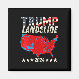 Íman Trump Landslides 2024 Mapa Eleitoral Vencedor do T
