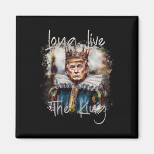 Íman Trump Longa Vida Ao Rei Trump Divertido Aquarela G