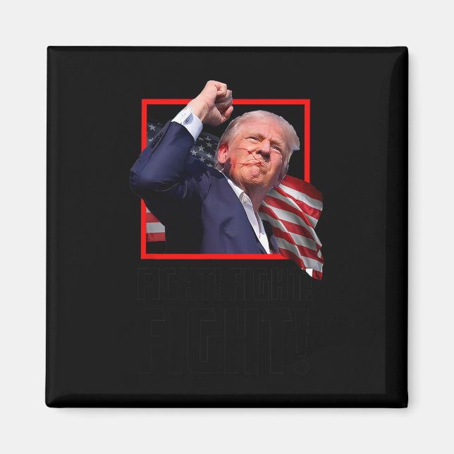 Íman Trump Luta Combatendo Combatentes Apoiadores Ameri (Frente)