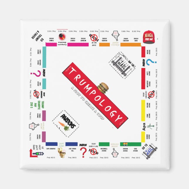 Íman Trump Maga Magnet | golpe de Estado (Frente)