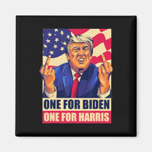 Íman Trump Middle Finger Biden Harris América Republica