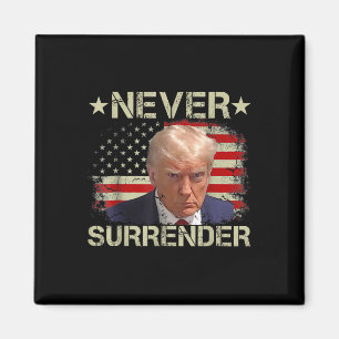 Íman Trump Mug nunca rende Pro Trump American