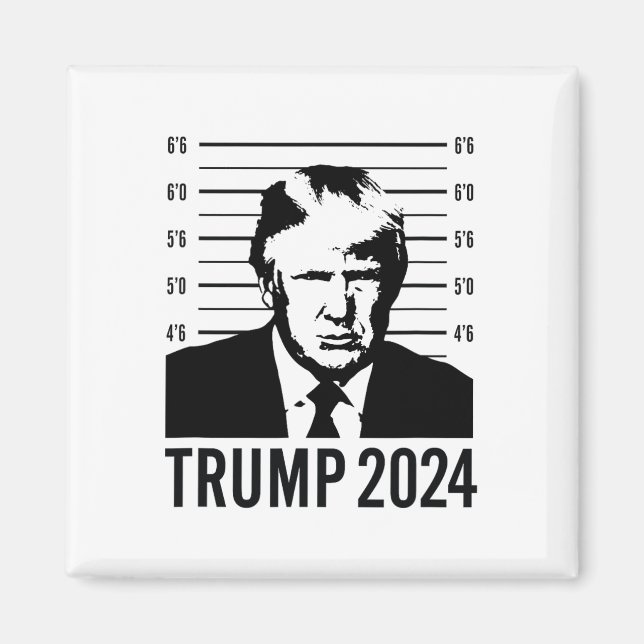 Íman Trump Mugshot 2024 Presidente (Frente)