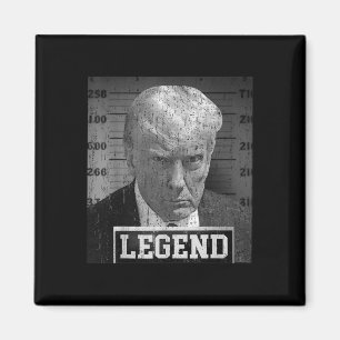 Íman Trump Mugshot Funny Donald Trump Legenda