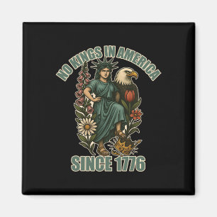Íman Trump Não é Rei Na América Desde 1776 Estátua Anti
