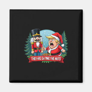 Íman Trump Papai Noel Com Noz Que Estão Comendo