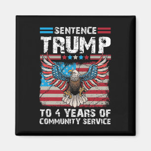 Íman Trump Para 4 Anos De Trump De Serviço Comunitário