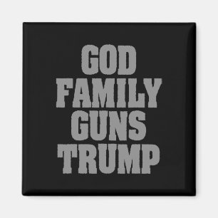 Íman Trump Patriótico Família Guns Trump