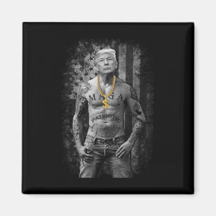 Íman Trump Patriótico Gangster - Republicano Anti-Liber