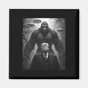 Íman Trump Pé Grande Ufo Encontro de Alien Visitação Co