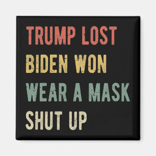 Íman Trump Perdeu Biden Won Veste Uma Máscara Cala A Bo