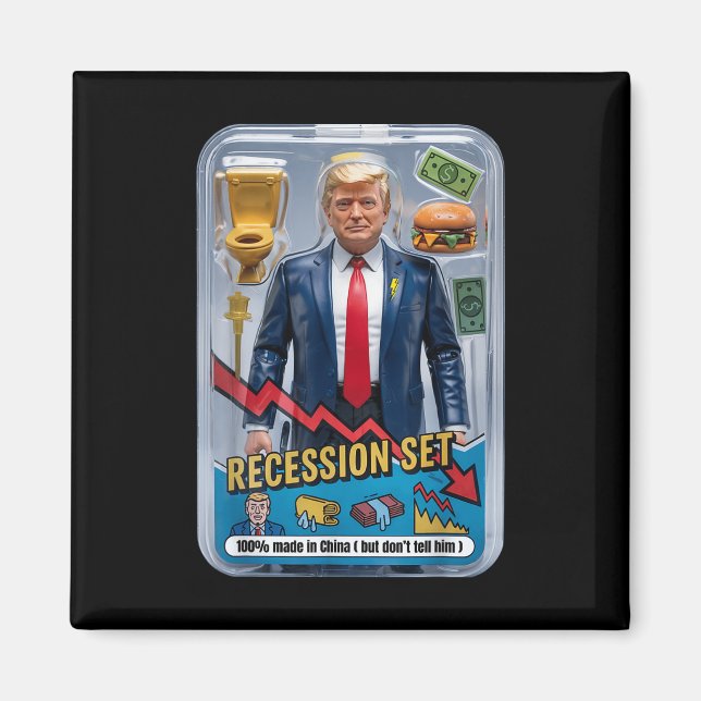Íman Trump Satire Sobrevivido à Recessão Conjunto de Aç (Frente)