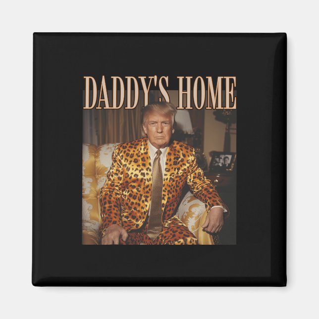 Íman Trump Shirt Trump 2024 Leopard Funny Maga (Frente)