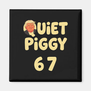 Íman Trump Silencioso Porquinho Engraçado Meme Político