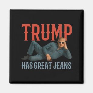 Íman Trump Tem Jeans Excelentes Engraçados Memória Polí